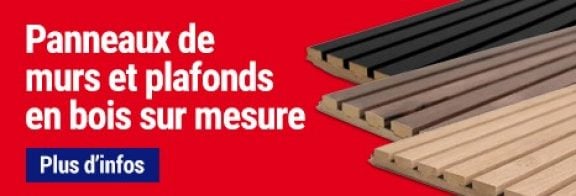 Panneaux de murs et plafonds en bois sur mesure