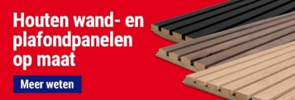 Houten wandpanelen en plafondpanelen op maat