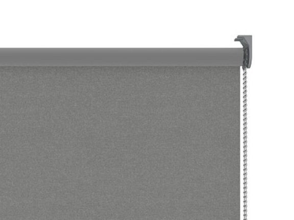 Support de montage gris et chaînette de commande aluminium pour fenêtre droite