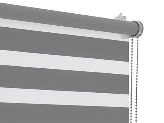 Draaikiepraam bedieningsketting aluminium en ophangsteun grijs
