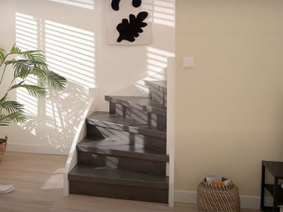 Résultat d'une rénovation d'escalier