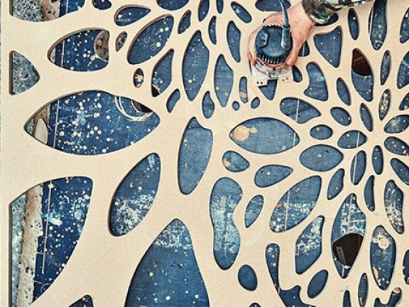 Cloison en MDF à motifs