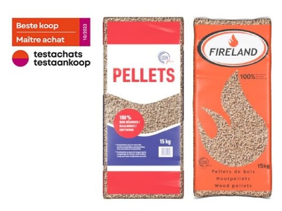 Budget pellets en Fireland pellets verkozen tot Beste Koop door Test Aankoop