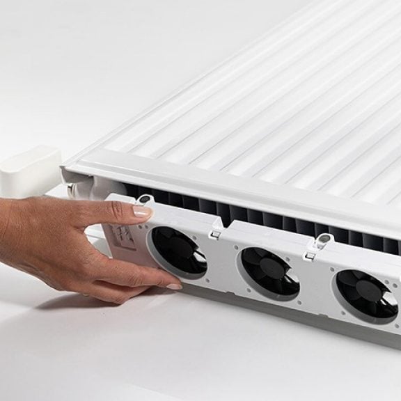 Ventilatoren klikken onder radiator