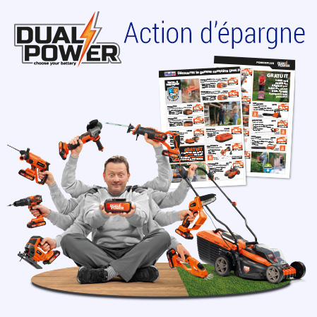 Outillage à batterie Dual Power