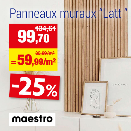 Panneaux muraux & de plafond Latt