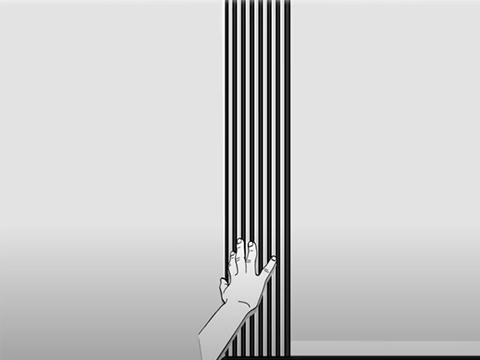 Pose des panneaux à la verticale sur un mur