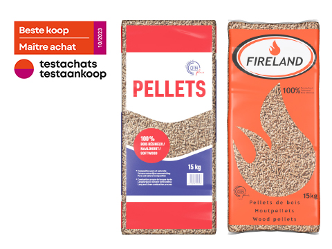 Budget pellets en Fireland pellets verkozen tot Beste Koop door Test Aankoop