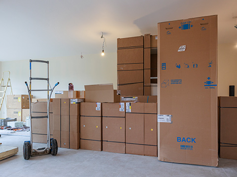 Déballage des meubles