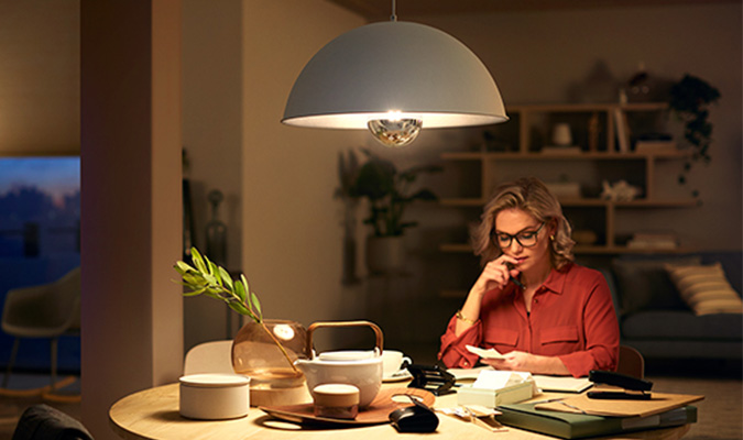 Lumières LED vue atmosphérique
