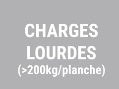 Étagères pour pièces sèches et charges lourdes