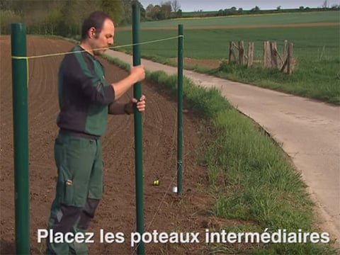 Placer des poteaux intermédiaires