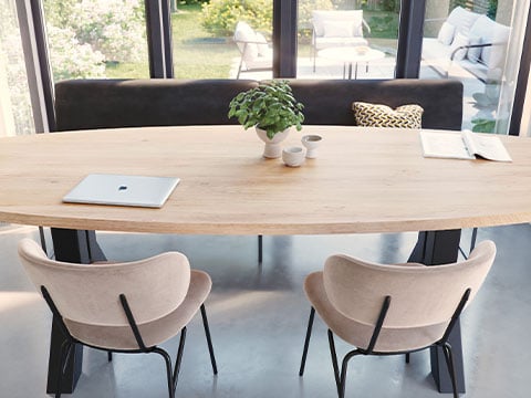 Choix du type de bois du plateau de table