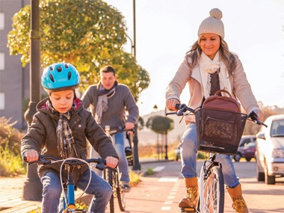 La rentrée des classes à vélo