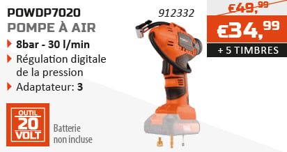 Dual Power action d'épargne pompe à air