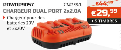 Dual Power action d'épargne chargeur dual port 2x20A