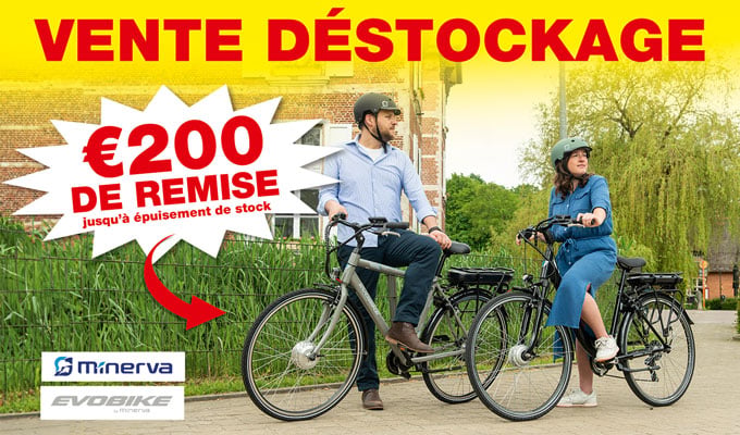Vente de déstockage vélos électriques