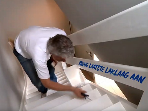 Peindre un escalier en bois
