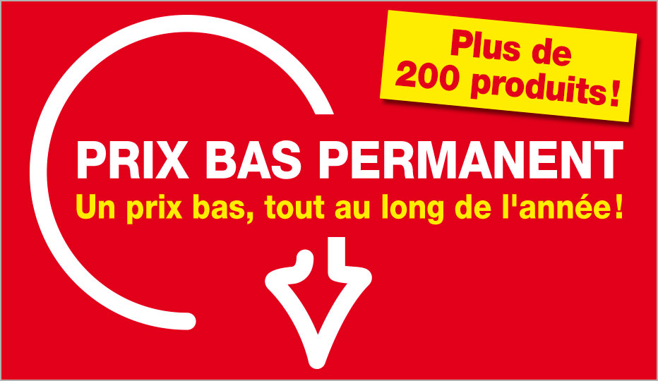 Prix Bas Permanant