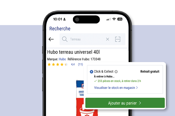 Hubo App Winkelvoorraad