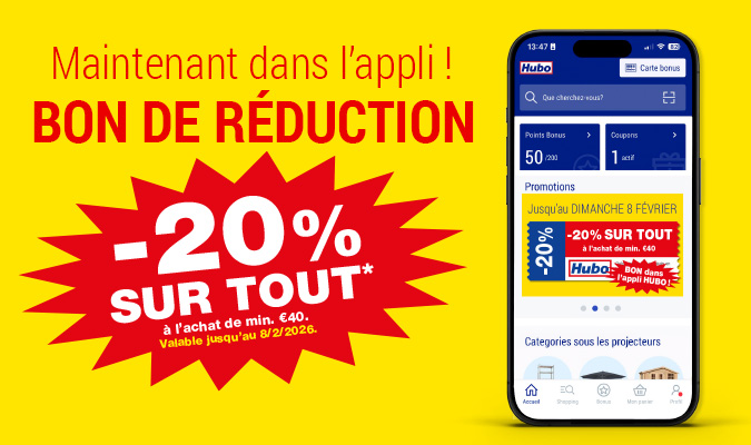 Hubo App 20%