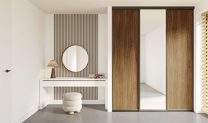 Panneaux en bois chambre