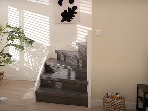 Résultat d'une rénovation d'escalier