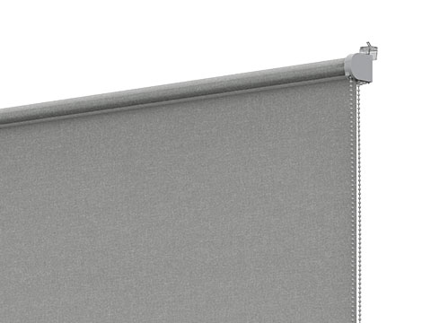 Chaînette de commande aluminium et support de montage gris pour fenêtre inclinée