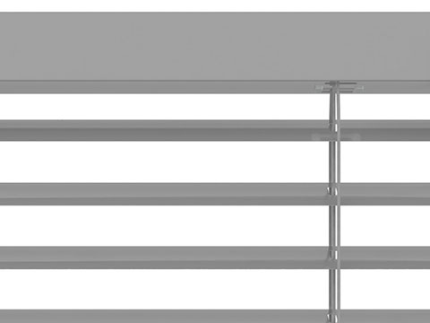 Store en aluminium de 50 mm avec cordon d'échelle pour fenêtre droite