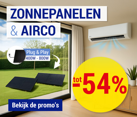 Zonnepanelen en airco