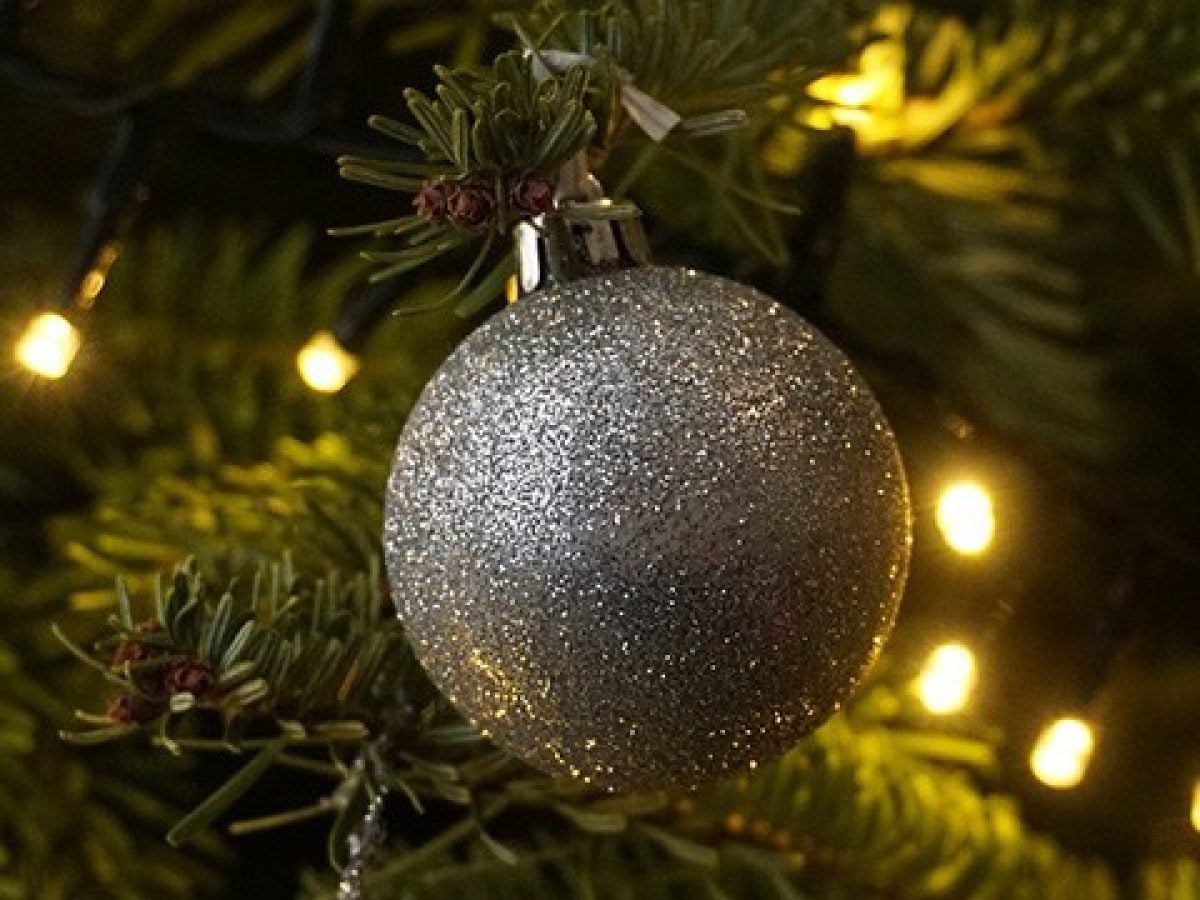 Zilvere kerstballen