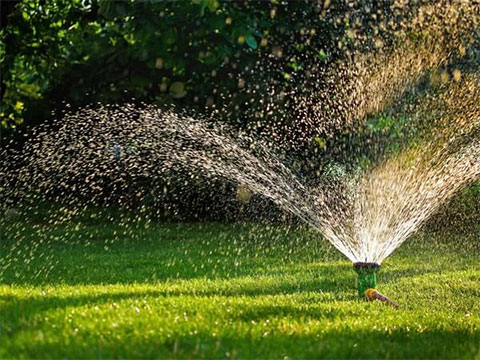 Waterpartijen en sproeiers