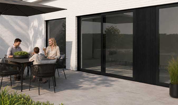 Glas op maat schuifraam