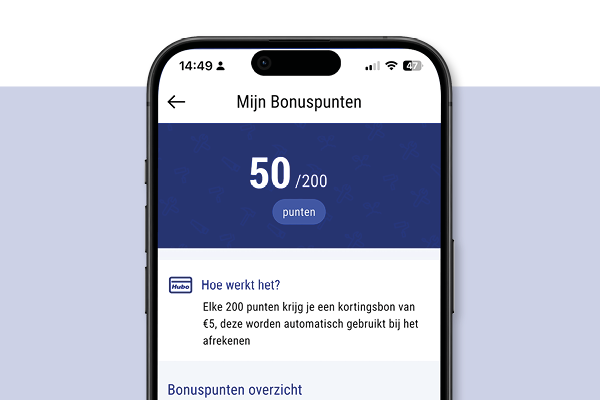Hubo App Bonuspunten