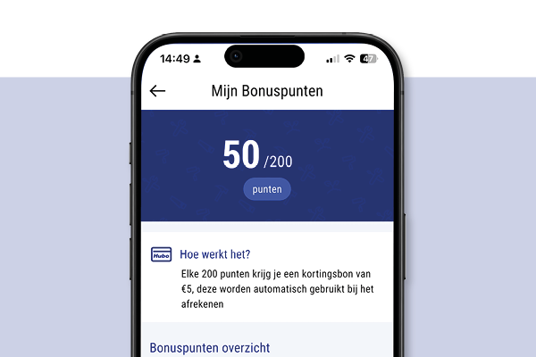 Hubo App Bonuspunten