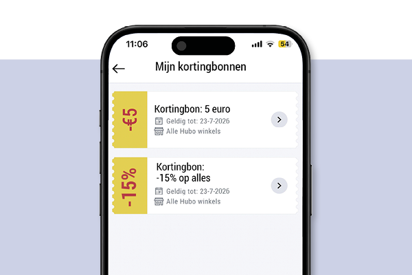 Hubo App Kortingbon