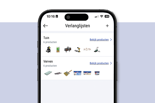 Hubo App Verlanglijst