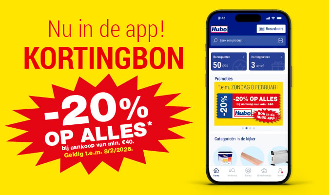 Hubo App 20%