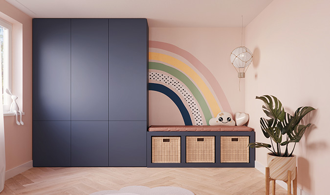 Houten wandpanelen living