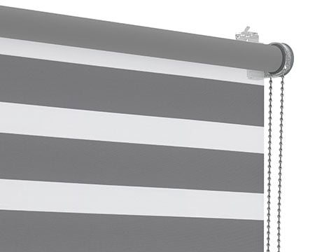 Draaikiepraam bedieningsketting aluminium en ophangsteun grijs