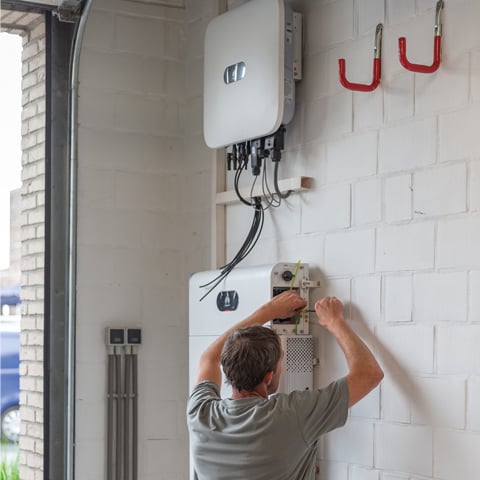 thuisbatterij plaatsen