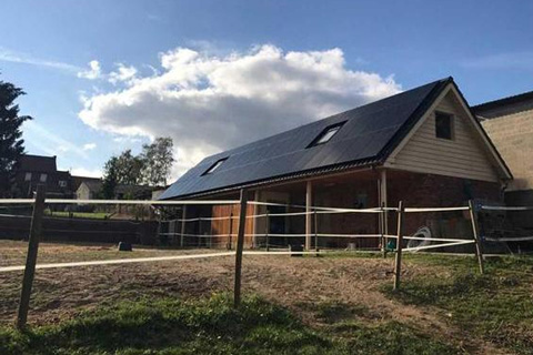 Zonnepanelen schuur