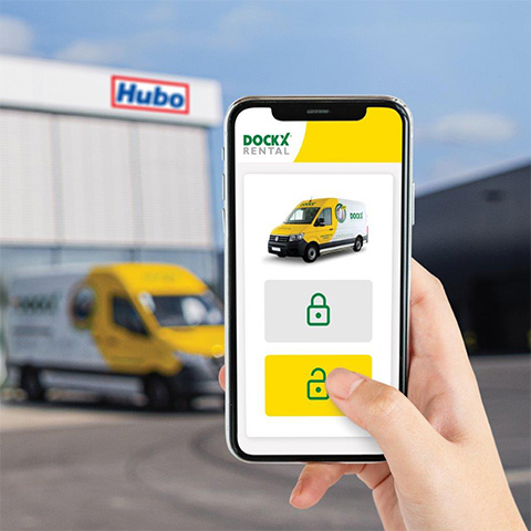 Hubo bestelwagen Dockx Rental