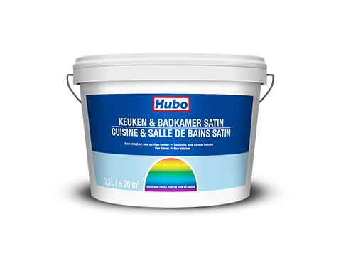 Hubo keuken en badkamer satin verf
