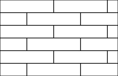 Halfsteenverband laminaat