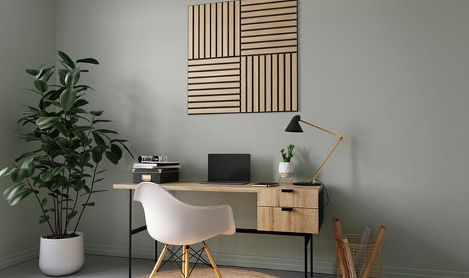 Decowall akoestische wandtegels hout