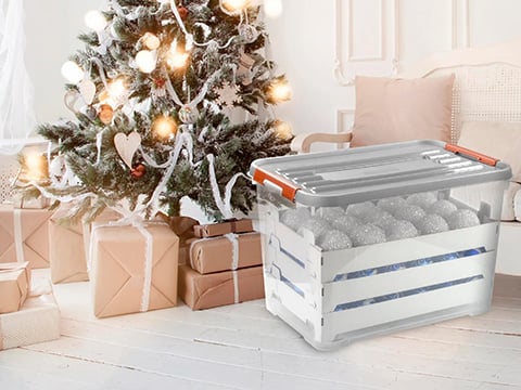 Kerstballen opbergen in kerst opbergboxen