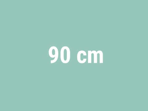 Opbergrekken met een breedte van 90 cm