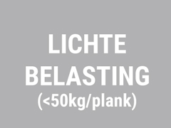 Rekken voor droge ruimtes en lichte belasting
