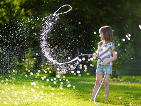 Tuin water geven